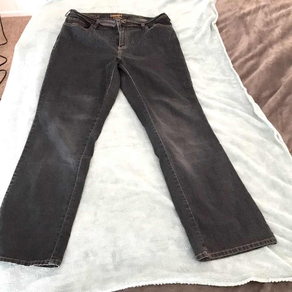 Dark denim jeans